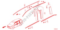 MOLDING for Honda ODYSSEY LX 5 Doors 5 speed automatic 2011