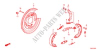 PARKING BRAKE SHOE for Honda ODYSSEY EXL 5 Doors 5 speed automatic 2011