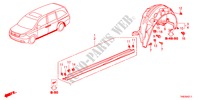 SIDE SILL GARNISH for Honda ODYSSEY TOURING 5 Doors 6 speed automatic 2011