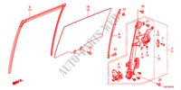 SLIDE DOOR WINDOWS/REGULA TOR for Honda ODYSSEY TOURING 5 Doors 6 speed automatic 2011