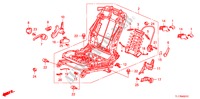 FRONT SEAT COMPONENTS (R.)(MANUAL HEIGHT) for Honda ACCORD 2.0 ES 4 Doors 5 speed automatic 2009