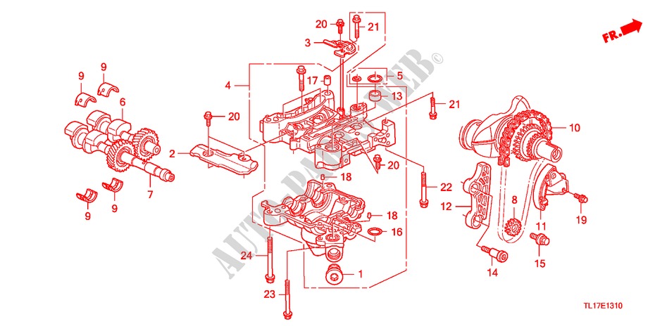 BALANCER SHAFT (2.0L) for Honda ACCORD 2.0 S 4 Doors 6 speed manual 2009