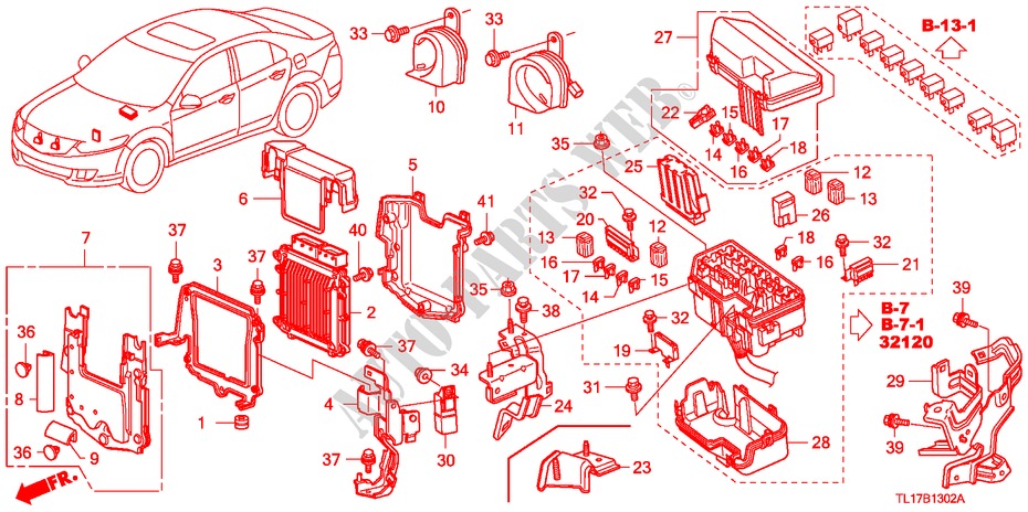 CONTROL UNIT (ENGINE ROOM) (1)(DIESEL) for Honda ACCORD 2.2 EXECUTIVE 4 Doors 6 speed manual 2009