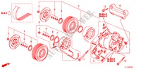 AIR CONDITIONER(COMPRESSO R)(2.4L) for Honda ACCORD 2.4 EX 4 Doors 5 speed automatic 2011