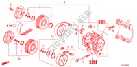 AIR CONDITIONER(COMPRESSO R)(DIESEL) for Honda ACCORD 2.2 ES 4 Doors 6 speed manual 2011