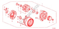 ALTERNATOR(DENSO)(2.4L) for Honda ACCORD 2.4 S 4 Doors 6 speed manual 2010