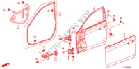 FRONT DOOR PANELS for Honda ACCORD 2.2 ES 4 Doors 6 speed manual 2011