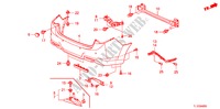 REAR BUMPER for Honda ACCORD 2.2 ES 4 Doors 6 speed manual 2011