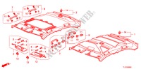 ROOF LINING for Honda ACCORD 2.2 ES 4 Doors 6 speed manual 2011
