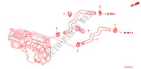WATER HOSE(2.4L)(RH) for Honda ACCORD 2.4 EX 4 Doors 6 speed manual 2011