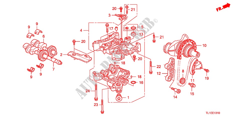BALANCER SHAFT(2.0L) for Honda ACCORD 2.0 COMFOT 4 Doors 6 speed manual 2011