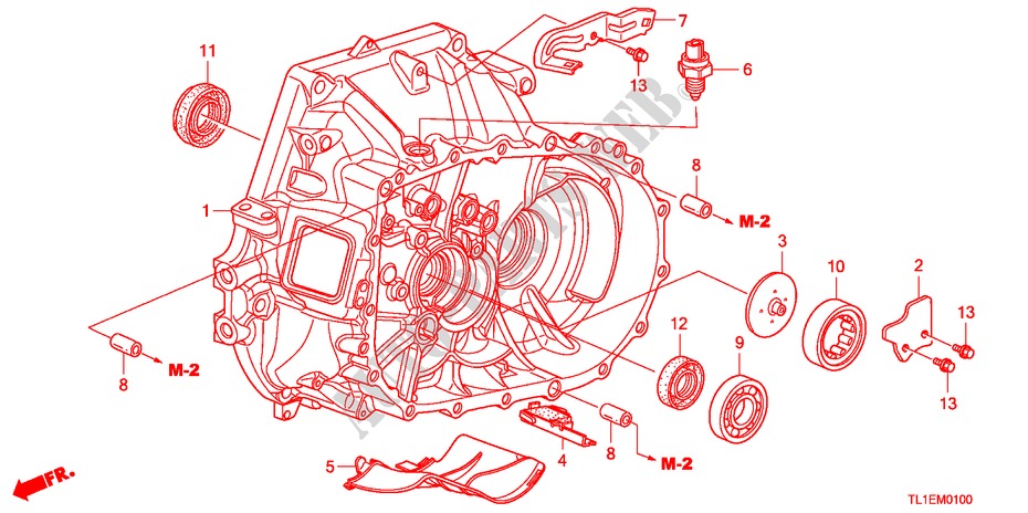 CLUTCH CASE for Honda ACCORD 2.0 COMFOT 4 Doors 6 speed manual 2011