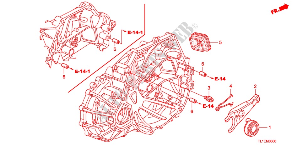 CLUTCH RELEASE for Honda ACCORD 2.0 COMFOT 4 Doors 6 speed manual 2011