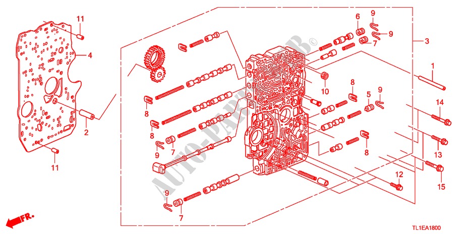 MAIN VALVE BODY(DIESEL) for Honda ACCORD 2.2 EXECUTIVE 4 Doors 5 speed automatic 2011