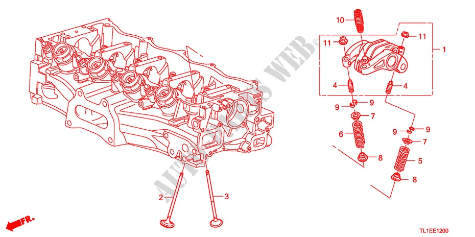 VALVE/ROCKER ARM(2.0L) for Honda ACCORD 2.0 COMFOT 4 Doors 6 speed manual 2011