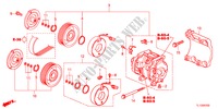 AIR CONDITIONER(COMPRESSO R)(DIESEL) for Honda ACCORD 2.2 EX 4 Doors 6 speed manual 2012