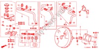 BRAKE MASTER CYLINDER/MAS TER POWER(RH) for Honda ACCORD 2.2 EX 4 Doors 6 speed manual 2012