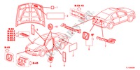 EMBLEMS/CAUTION LABELS for Honda ACCORD 2.2 EXECUTIVE 4 Doors 6 speed manual 2012