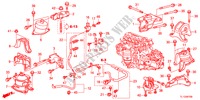 ENGINE MOUNTS(2.0L)(MT) for Honda ACCORD 2.0 EX 4 Doors 6 speed manual 2012