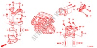 ENGINE MOUNTS(DIESEL)(MT) for Honda ACCORD 2.2 S-H 4 Doors 6 speed manual 2012