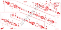 FRONT DRIVESHAFT/HALF SHA FT(2.4L) for Honda ACCORD 2.4 S 4 Doors 6 speed manual 2012
