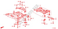 FRONT SUB FRAME/REAR BEAM for Honda ACCORD 2.0 ES 4 Doors 6 speed manual 2012