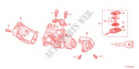 KEY CYLINDER COMPONENTS for Honda ACCORD 2.2 ELEGANCE 4 Doors 6 speed manual 2012