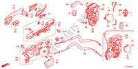 REAR DOOR LOCKS/OUTER HAN DLE for Honda ACCORD 2.2 EXECUTIVE 4 Doors 6 speed manual 2012