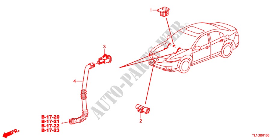 AIR CONDITIONER(SENSOR) for Honda ACCORD 2.0 COMFOT 4 Doors 6 speed manual 2012