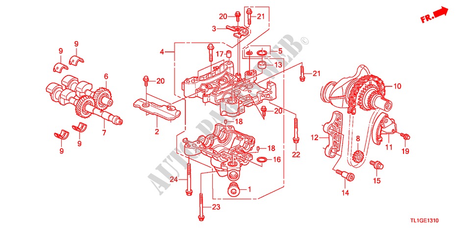 BALANCER SHAFT(2.0L) for Honda ACCORD 2.0 COMFOT 4 Doors 6 speed manual 2012
