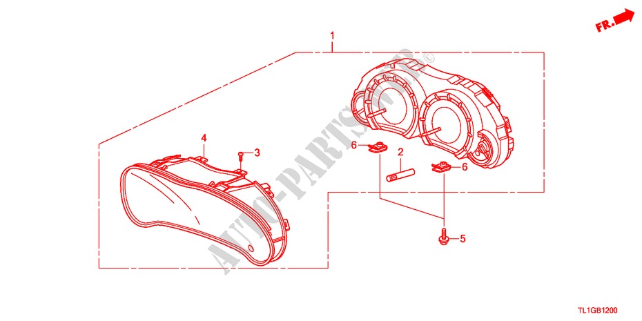 METER for Honda ACCORD 2.0 COMFOT 4 Doors 6 speed manual 2012