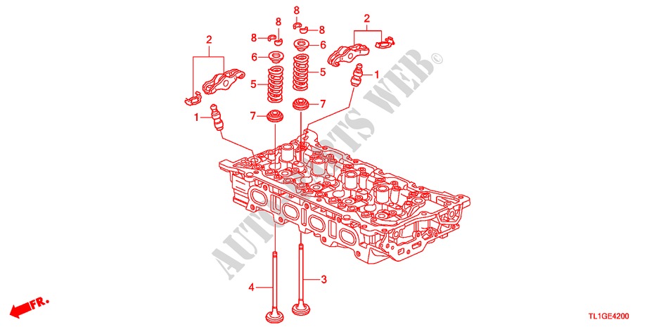 VALVE/ROCKER ARM(DIESEL) for Honda ACCORD 2.2 EXECUTIVE-H 4 Doors 6 speed manual 2012