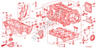 CYLINDER BLOCK/OIL PAN (2.0L) for Honda ACCORD TOURER 2.0 S 5 Doors 6 speed manual 2009
