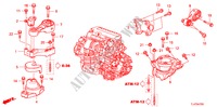 ENGINE MOUNTS (DIESEL) (AT) for Honda ACCORD TOURER 2.2 ELEGANCE 5 Doors 5 speed automatic 2009