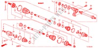FRONT DRIVESHAFT/HALF SHA FT (2.0L) for Honda ACCORD TOURER 2.0 ELEGANCE 5 Doors 6 speed manual 2009