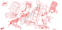 FRONT SEAT (R.)(LH) for Honda ACCORD TOURER 2.0 ELEGANCE 5 Doors 6 speed manual 2009