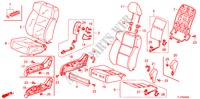 FRONT SEAT (R.)(RH) for Honda ACCORD TOURER 2.2 EX 5 Doors 6 speed manual 2009