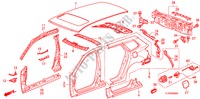 OUTER PANELS/REAR PANEL for Honda ACCORD TOURER 2.2 ELEGANCE 5 Doors 6 speed manual 2009