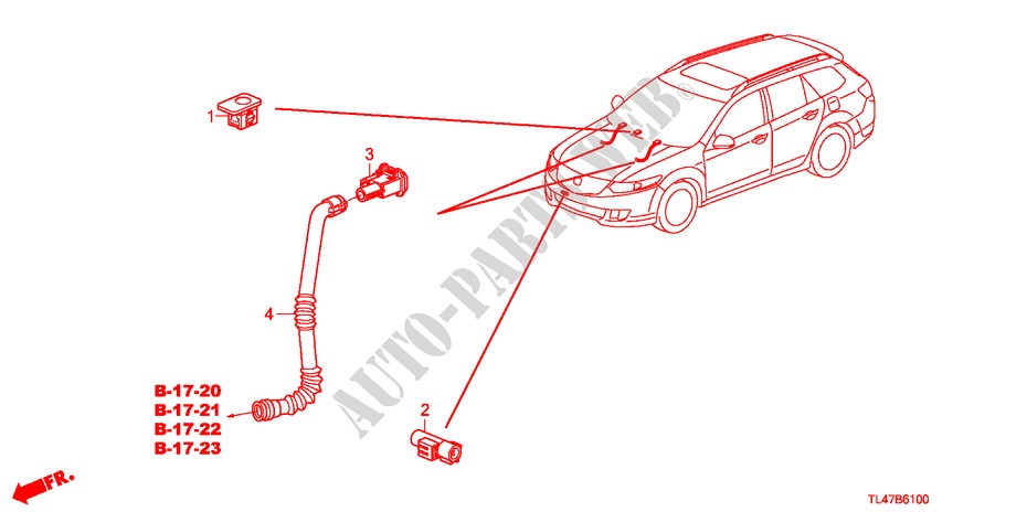 AIR CONDITIONER/HEATER (SENSOR) for Honda ACCORD TOURER 2.0 COMFORT 5 Doors 6 speed manual 2009