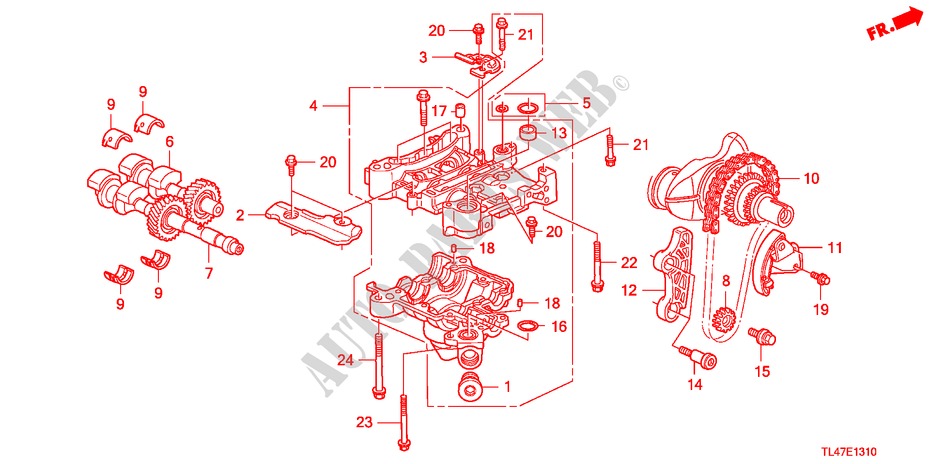 BALANCER SHAFT (2.0L) for Honda ACCORD TOURER 2.0 ELEGANCE 5 Doors 6 speed manual 2009