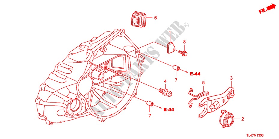 CLUTCH RELEASE (DIESEL) for Honda ACCORD TOURER 2.2 ES-GT 5 Doors 6 speed manual 2009