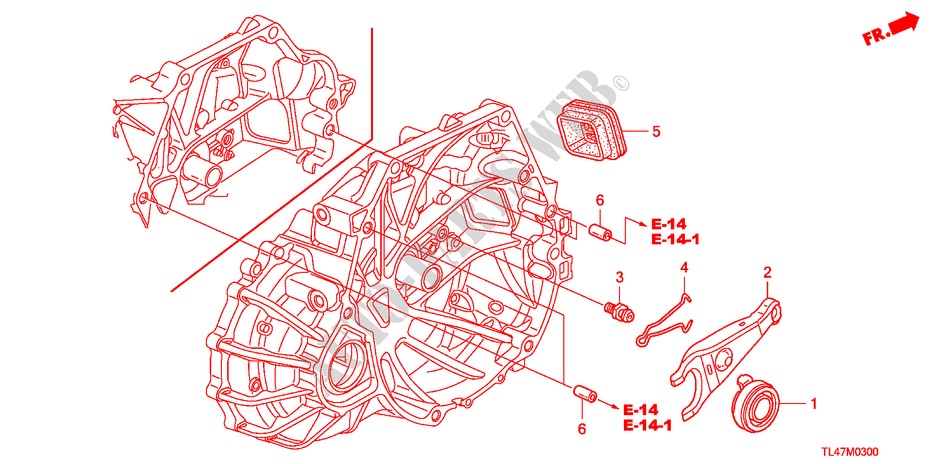 CLUTCH RELEASE for Honda ACCORD TOURER 2.0 S 5 Doors 6 speed manual 2009