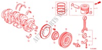 CRANKSHAFT/PISTON(DIESEL) for Honda ACCORD TOURER 2.2 EXECUTIVE 5 Doors 6 speed manual 2011