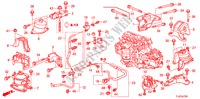 ENGINE MOUNTS(2.0L)(MT) for Honda ACCORD TOURER 2.0 S 5 Doors 6 speed manual 2010