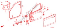 FRONT DOOR PANELS for Honda ACCORD TOURER 2.2 EXECUTIVE 5 Doors 5 speed automatic 2011