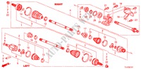 FRONT DRIVESHAFT/HALF SHA FT(2.4L) for Honda ACCORD TOURER 2.4 EX 5 Doors 6 speed manual 2010
