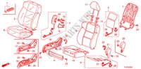 FRONT SEAT(R.)(RH) for Honda ACCORD TOURER 2.2 TYPE S-H 5 Doors 6 speed manual 2010