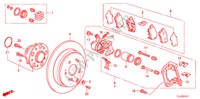 REAR BRAKE(2) for Honda ACCORD TOURER 2.2 TYPE S-H 5 Doors 6 speed manual 2011