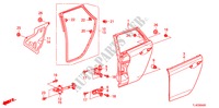 REAR DOOR PANELS for Honda ACCORD TOURER 2.0 ELEGANCE 5 Doors 6 speed manual 2011