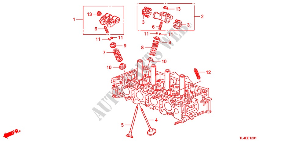 VALVE/ROCKER ARM(2.4L) for Honda ACCORD TOURER 2.4 EXECUTIVE 5 Doors 6 speed manual 2010